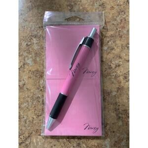 Nancy Sticky Notes and Pen Stationery Set